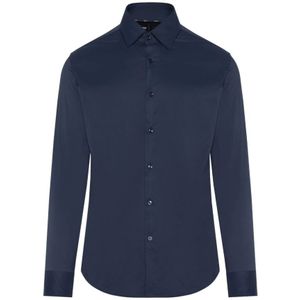 Hugo, Heren, Overhemden, Blauw, Maat: L Leer,