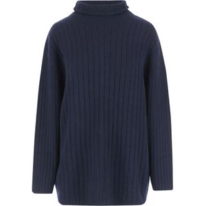 Aspesi, Dames, Truien, Blauw, Maat: M Wol,