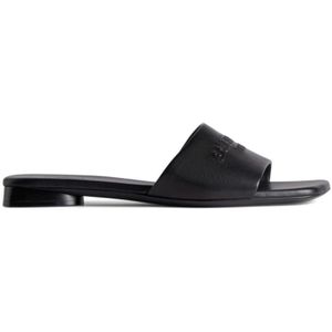 Balenciaga Sliders , Black , Dames , Maat: 37 EU