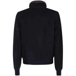 Hcr, Heren, Jassen, Blauw, Maat: L Suède,