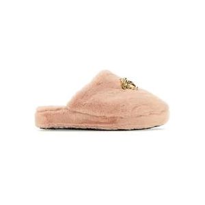 Versace Lichtroze ecologische bont pantoffels , Pink , Dames , Maat: 39 EU