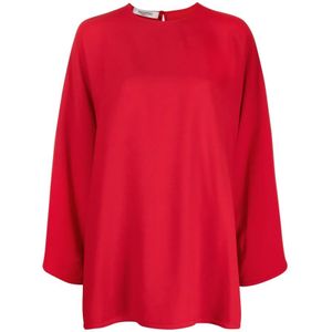 Valentino, Dames, Tops, Rood, Maat: XS Viscose,