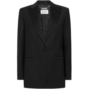 Philipp Plein, Dames, Jassen, Zwart, Maat: S Wol,