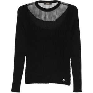Twinset, Dames, Truien, Zwart, Maat: L