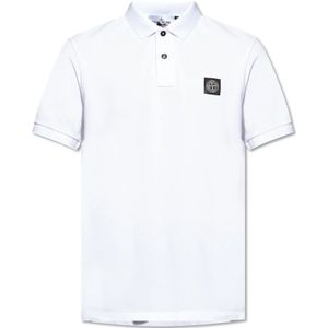 Stone Island, Heren, Tops, Wit, Maat: 2XL Katoen,