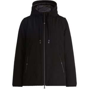 Betty Barclay - Omkeerbare Jas - Zwart - Dames - Leer - Capuchon