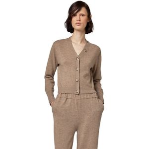 Alpha Studio, Dames, Truien, Beige, Maat: XS Wol,