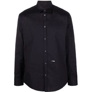 Dsquared2 Mini D2 Relax Shirt , Black , Heren , Maat: M