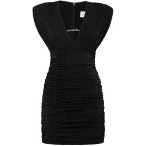 Philipp Plein, Dames, Jurken, Zwart, Maat: M Jersey,