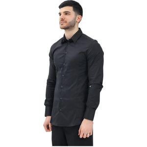 Patrizia Pepe, Heren, Overhemden, Zwart, Maat: L