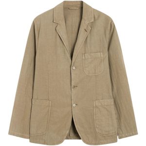 Aspesi, Heren, Jassen, Beige, Maat: M Katoen,