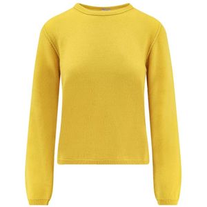 Alessandro Aste, Dames, Truien, Geel, Maat: M Kasjmier,