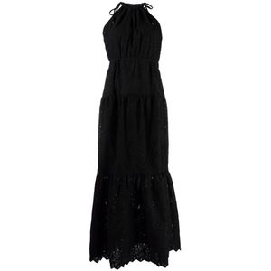 Michael Kors, Dames, Jurken, Zwart, Maat: S Katoen,