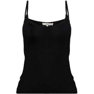 Chloé, Dames, Tops, Zwart, Maat: L Wol,