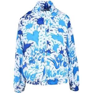 Love Moschino, Dames, Jassen, Veelkleurig, Maat: S Nylon,