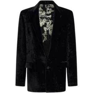 Roberto Cavalli, Heren, Jassen, Zwart, Maat: L