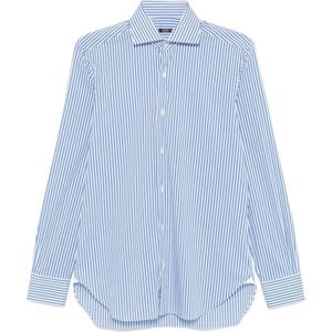 Barba, Heren, Overhemden, Blauw, Maat: 3XL Katoen,