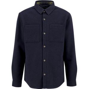 Regular fit overhemdjack met wol, model 'MARLOW'