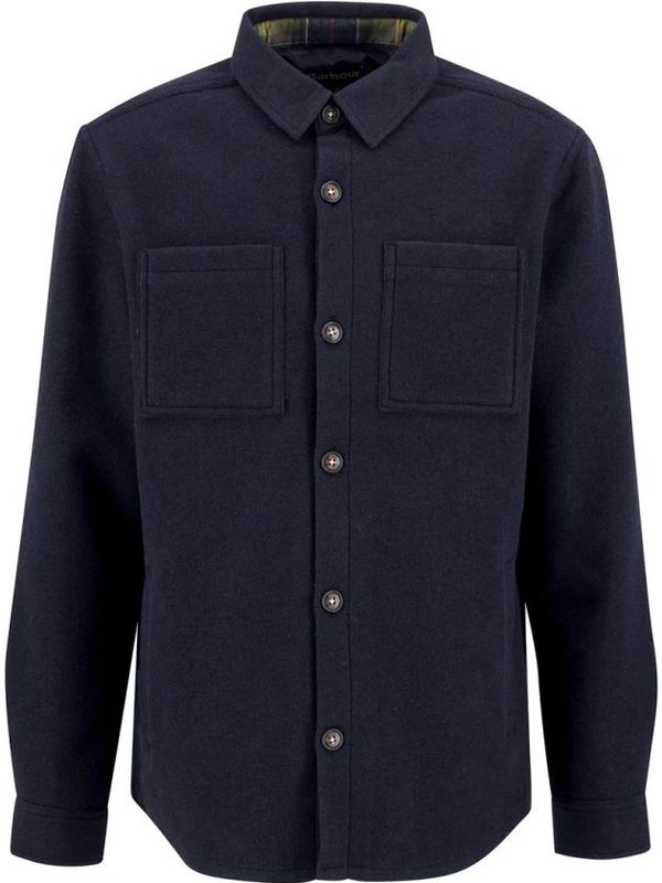 Barbour, Heren, Overhemden, Blauw, Maat: M Zijde,