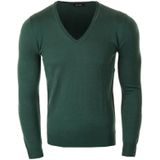 Antony Morato - Truien - Groen - Wol - Eenvoudige V-Hals