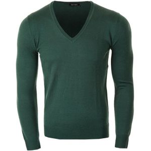 Antony Morato - Truien - Groen - Wol - Eenvoudige V-Hals