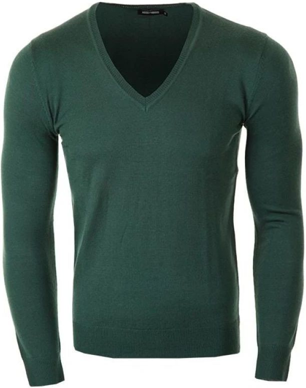 Antony Morato - Truien - Groen - Wol - Eenvoudige V-Hals