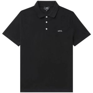 A.p.c., Heren, Tops, Zwart, Maat: M Katoen,