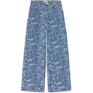 Ganni, Dames, Jeans, Blauw, Maat: W27 Denim,