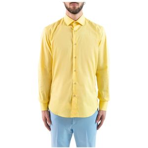 Corsinelabedoli, Heren, Overhemden, Geel, Maat: 2XL Katoen,
