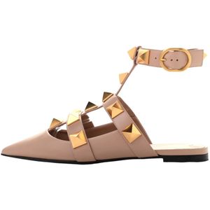 Valentino Garavani, Dames, Schoenen, Beige, Maat: 36 EU Leer,