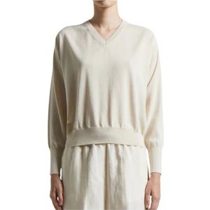 Peserico, Dames, Truien, Beige, Maat: XS Katoen,