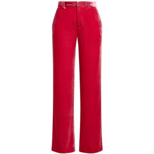 Maliparmi, Dames, Broeken, Roze, Maat: M Velours,