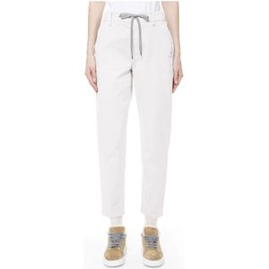 Eleventy, Dames, Broeken, Wit, Maat: 3XS Katoen,