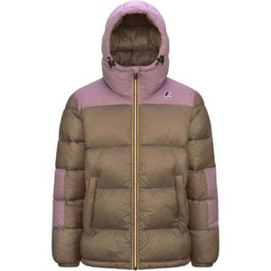 K-Way, Dames, Jassen, Bruin, Maat: XL Nylon,