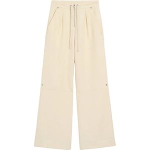 Ami Paris, Dames, Broeken, Beige, Maat: XS Wol,