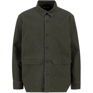 Barbour, Heren, Jassen, Groen, Maat: S Katoen,