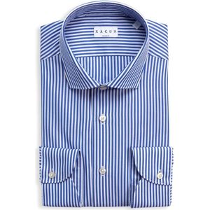 Xacus, Heren, Overhemden, Blauw, Maat: L Katoen,