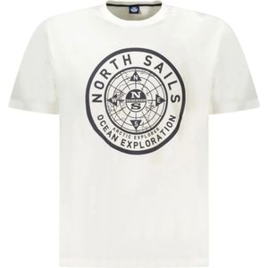 North Sails, Heren, Tops, Wit, Maat: S Katoen,