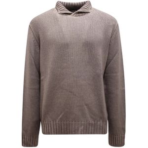 Dondup, Heren, Truien, Grijs, Maat: M Wol,