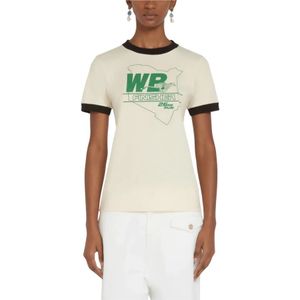 Wales Bonner, Dames, Tops, Beige, Maat: M Katoen,