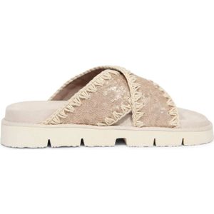 Mou, Dames, Schoenen, Beige, Maat: 37 EU