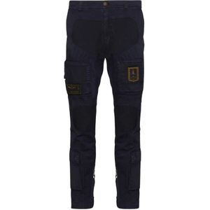 Aeronautica Militare, Heren, Broeken, Blauw, Maat: M Katoen,