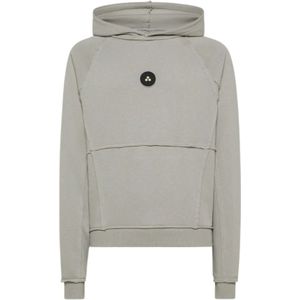 Peuterey, Heren, Sweatshirts & Hoodies, Grijs, Maat: M Katoen,
