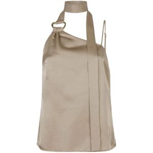 Dante 6, Dames, Tops, Beige, Maat: S Satijn,