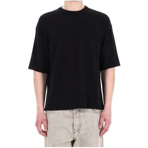 Roberto Collina, Heren, Tops, Zwart, Maat: M Katoen,