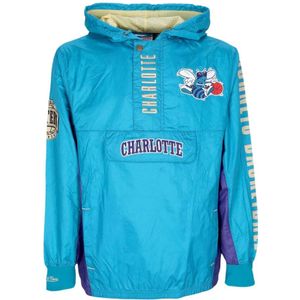 Mitchell & Ness, Heren, Sweatshirts & Hoodies, Blauw, Maat: XL Nylon,