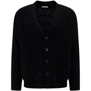 Valentino, Heren, Truien, Zwart, Maat: L Wol,