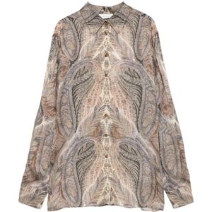 Zimmermann, Dames, Blouses & Shirts, Veelkleurig, Maat: M Zijde,