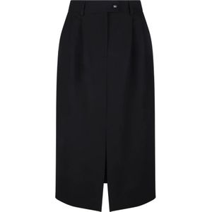 Dolce & Gabbana, Dames, Rokken, Zwart, Maat: S Wol,
