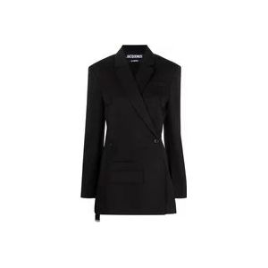 Jacquemus Blazers , Black , Dames , Maat: 2XS